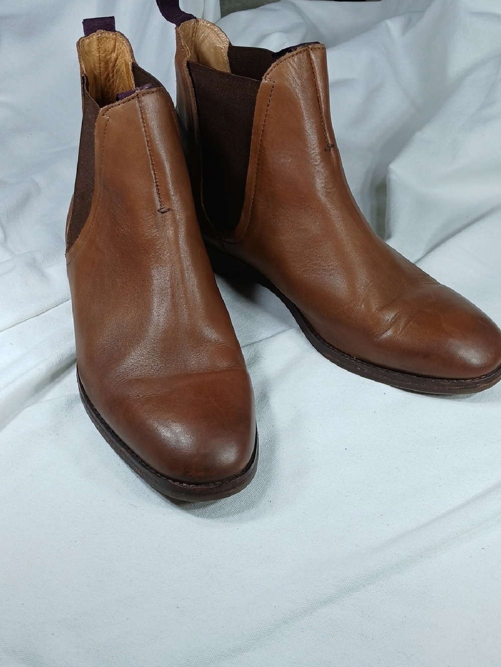 H London Men's Brown Leather Chelsea Boots size 11